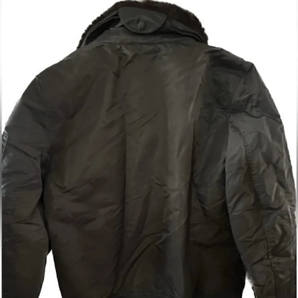 New LEVI'S Men's Flight Bomber Jacket with a Faux Fur Removable Collar XL